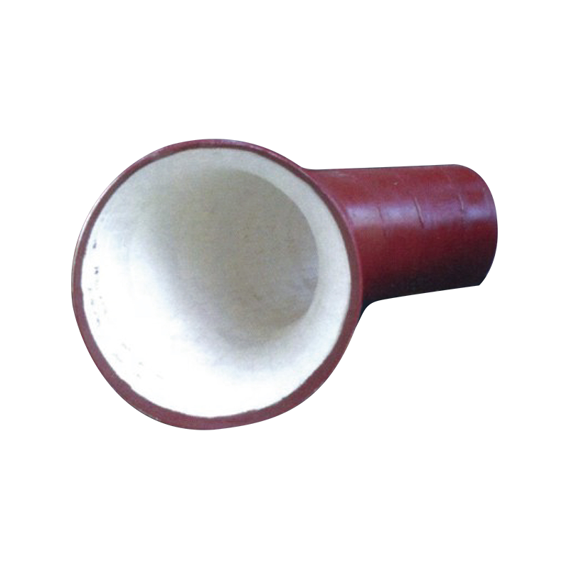 Wear-resistant steel ceramic pulverized coal pipe at elbow series
